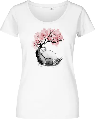 sakura sleeping sumi e