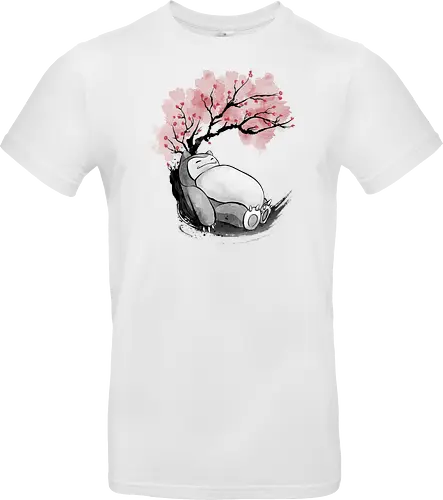 sakura sleeping sumi e