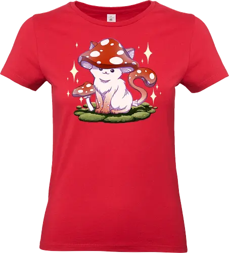 Meowshroom - Pilz, Katze, Mushroom, Cat, Cute, Kawaii - Standard T-Shirt (Women)