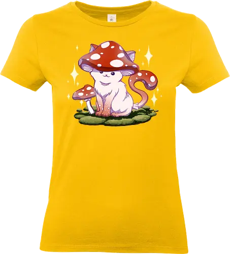 Meowshroom - Pilz, Katze, Mushroom, Cat, Cute, Kawaii - Standard T-Shirt (Women)