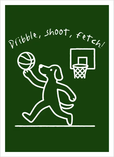 Dribble, shoot, fetch