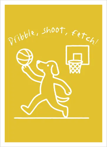 Dribble, shoot, fetch