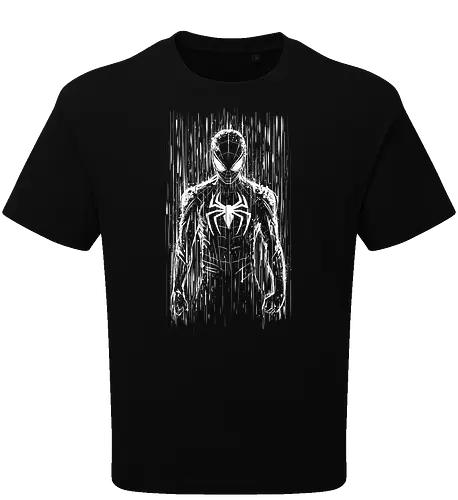 The spider under the rain