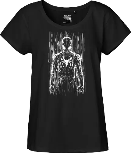 The spider under the rain