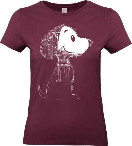Beagle of tomorrow - beagle, cute, comics, futuristic, robot, pop culture - Standard T-Shirt (Women)