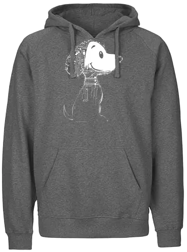 Beagle of tomorrow - beagle, cute, comics, futuristic, robot, pop culture - Fairtrade Hoodie