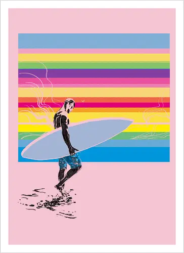 CMYK surfer