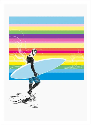 CMYK surfer