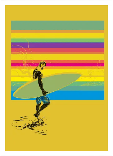 CMYK surfer