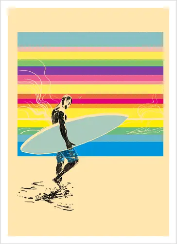 CMYK surfer