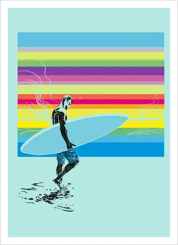 CMYK surfer