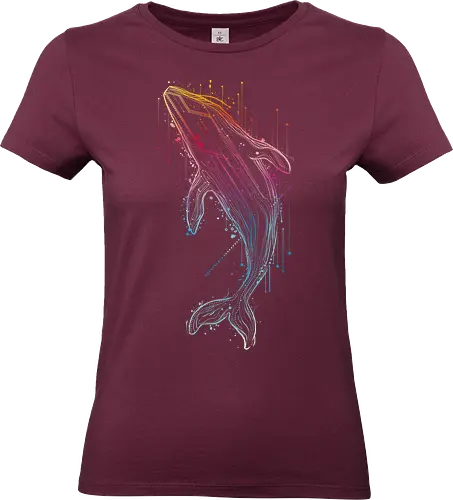 Whale of tomorrow - whale, nature, ocean, sea, scifi, robotic, technology - Standard T-Shirt (Women)