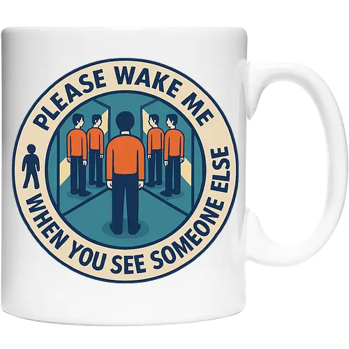 Please wake me when you see someone else
