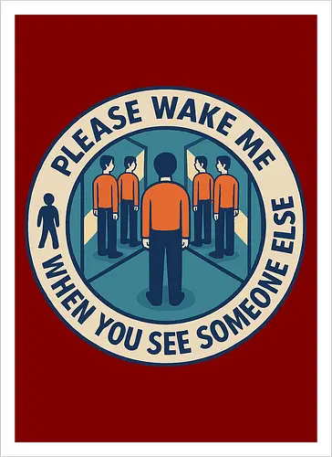 Please wake me when you see someone else