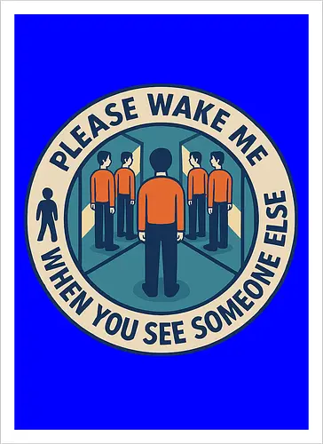Please wake me when you see someone else