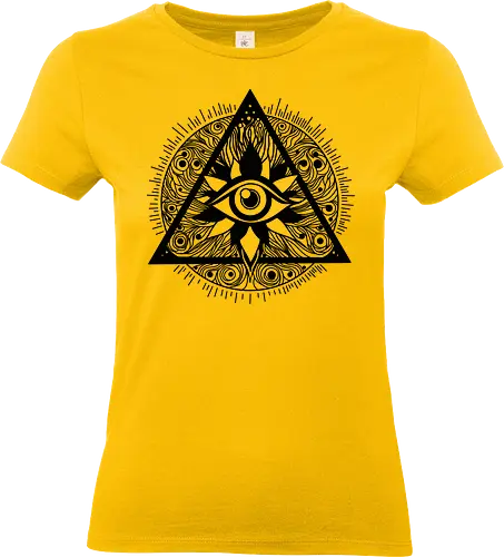 Dritte Auge - auge, abstrakt, künst, art, weiß-schwarz, blackandwhite, eye - Standard T-Shirt (Women)