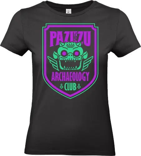 Pazuzu Archaeology Club - 80s movies, archaeologist, archaeology, badge, captain howdy, cult film, demon, evil, exorcism, funny, halloween, horror, pazuzu, possessed, possession - Standard T-Shirt (Women)