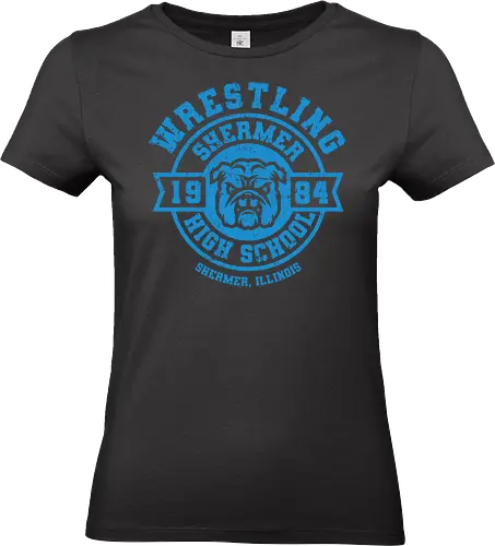 Shermer High School - 80s movies, 1980s, 1984, 80s, badge, breakfast, bulldog, cult film, high school, movies, nostalgia, retro, shermer, vintage, classic movies - Standard T-Shirt (Women)