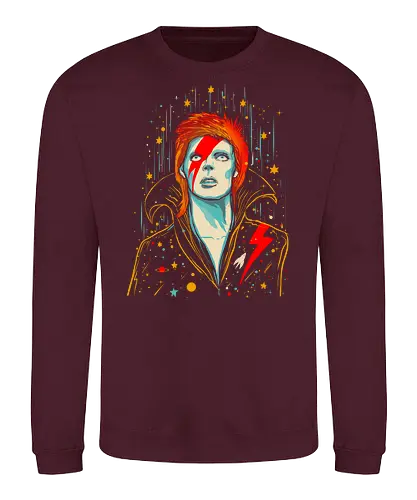 Glamourous starlord - ziggy, music, rock, starlord, glamour, glitter rock star - Sweatshirt