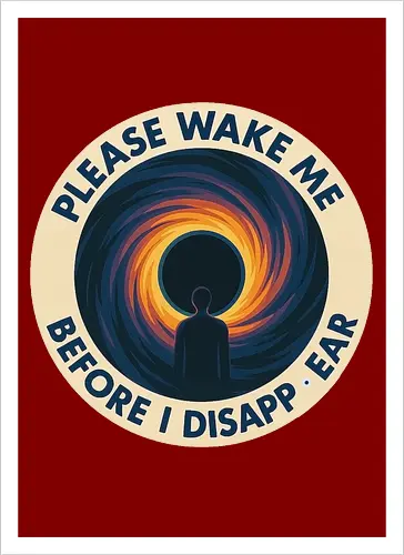 Please wake me before I disappear