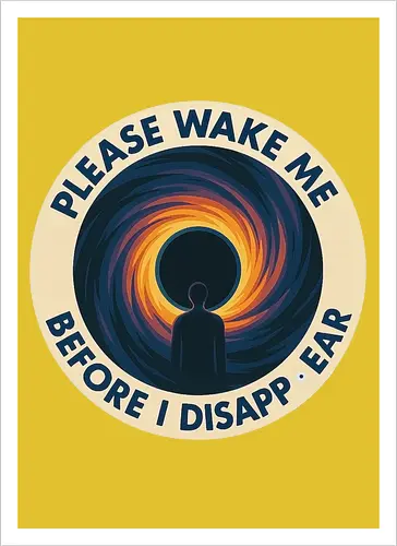 Please wake me before I disappear