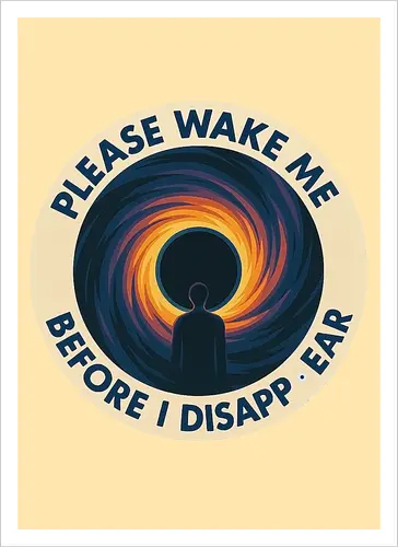 Please wake me before I disappear