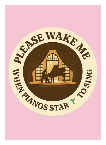 Please wake me when pianos start to sing