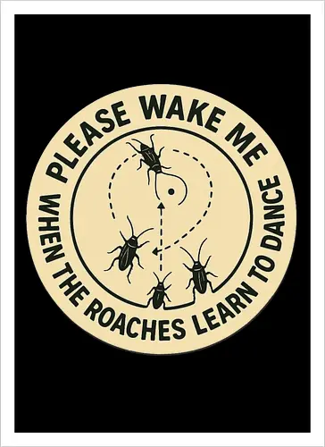 Please wake me when the roaches learn to dance