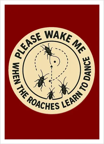 Please wake me when the roaches learn to dance
