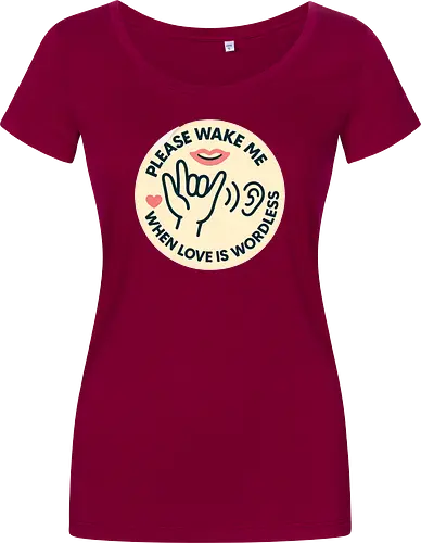 Please wake me when love is wordless