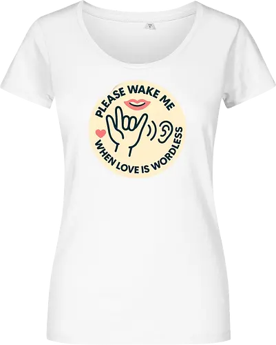 Please wake me when love is wordless