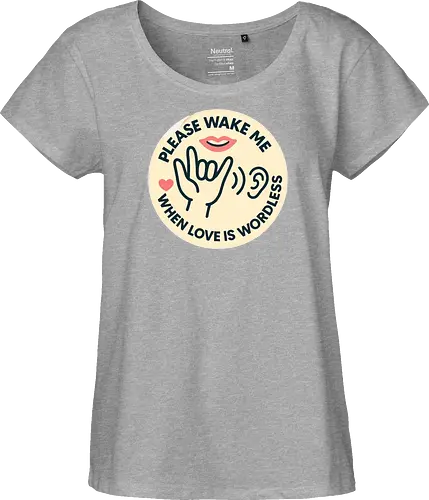 Please wake me when love is wordless