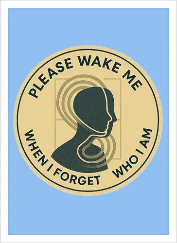 Please wake me when I forget who I am