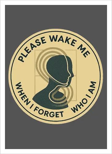 Please wake me when I forget who I am