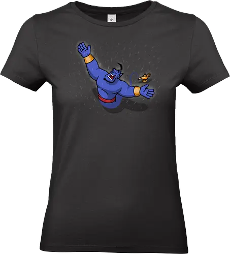 The Lamp Redemption! - the-shawshank-redemption, shawshank-redemption, jail, prison, rain, movies, aladdin, genie, funny - Standard T-Shirt (Women)