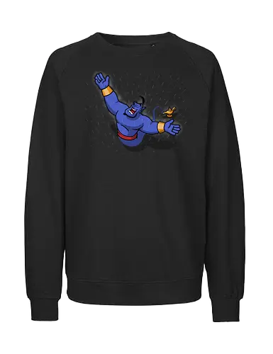 The Lamp Redemption! - the-shawshank-redemption, shawshank-redemption, jail, prison, rain, movies, aladdin, genie, funny - Fairtrade Sweatshirt