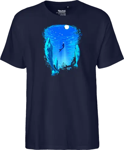Part of Our World - mermaid, siren, whales, nature - Fairtrade T-Shirt