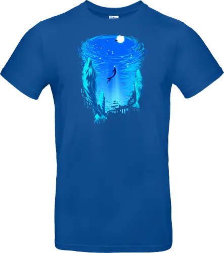 Part of Our World - mermaid, siren, whales, nature - Standard T-Shirt