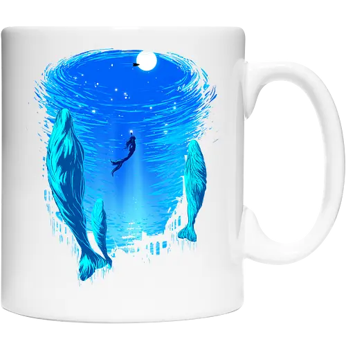 Part of Our World - mermaid, siren, whales, nature - Cup
