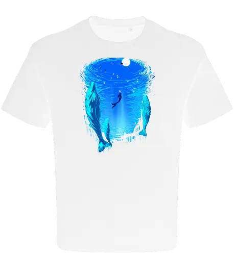 Part of Our World - mermaid, siren, whales, nature - Oversize T-Shirt