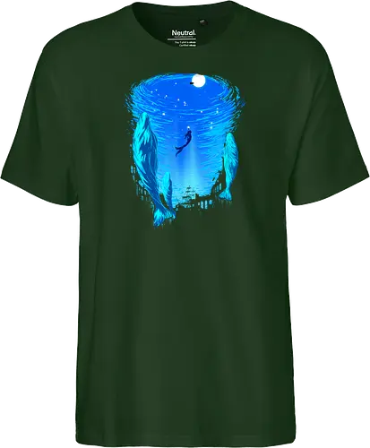 Part of Our World - mermaid, siren, whales, nature - Fairtrade T-Shirt