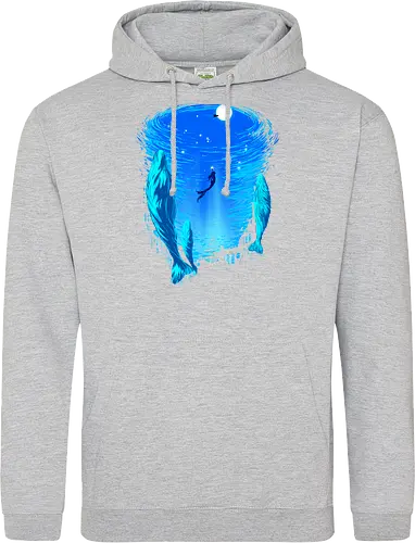 Part of Our World - mermaid, siren, whales, nature - Standard Hoodie