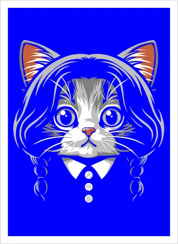 Wednesday Addams Cute Cat