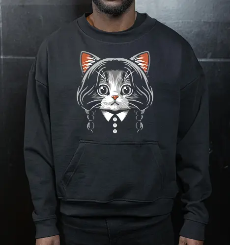 Wednesday Addams Cute Cat