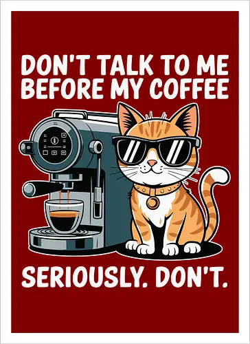 DON'T TALK TO ME BEFORE MY COFFEE SERIOUSLY. DON'T."