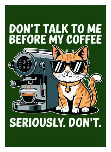 DON'T TALK TO ME BEFORE MY COFFEE SERIOUSLY. DON'T."