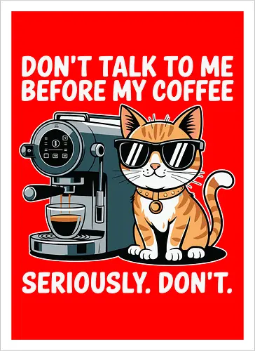 DON'T TALK TO ME BEFORE MY COFFEE SERIOUSLY. DON'T."