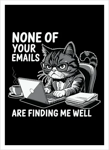 None of your emails are finding me well