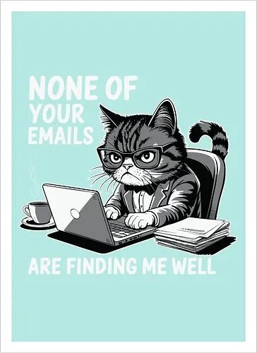 None of your emails are finding me well