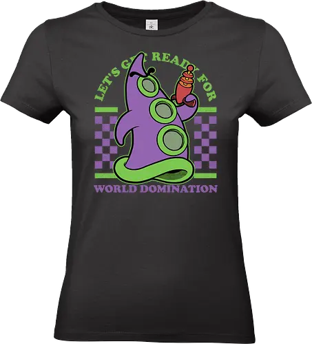 Game Mascot Evil Tentacle - Video Games, Video Game, Game, Games, Gamer, Mascot, Retro, Vintage, Retro Vintage, Retro Gamer, Retro Cartoon, Fantasy, Adventure, Investigation, Investigate, Classic, Tentacles, Tentacle, World Domination - Standard T-Shirt (Women)